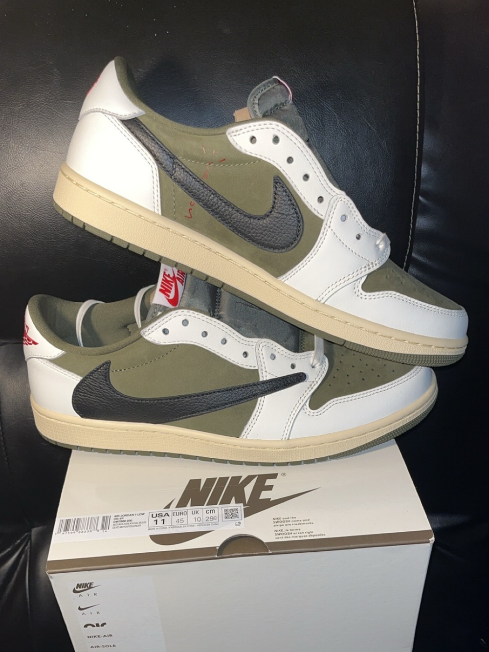 2025 TRAVIS SCOTT x JORDAN 1 LOW MEDIUM OLIVE”